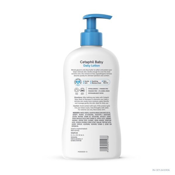 Cetaphil Baby Daily Lotion, White, 400 ml - Image 4