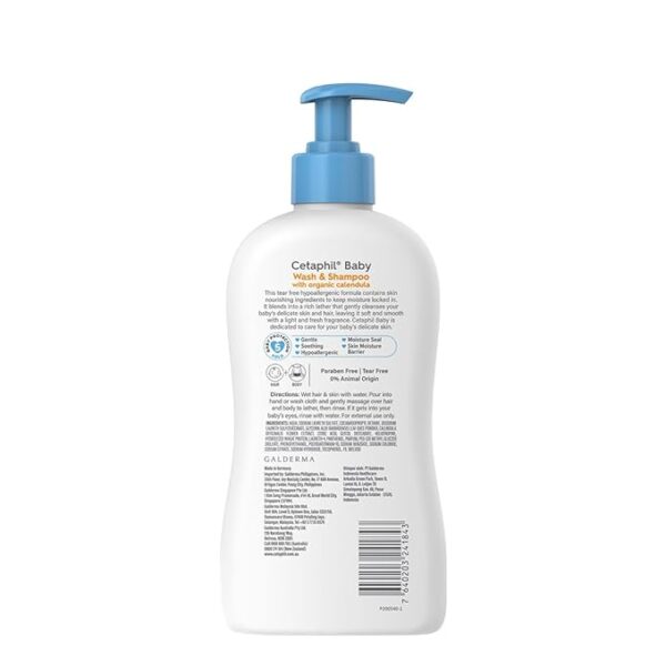 Cetaphil Baby Wash & Shampoo 400ml - Image 4