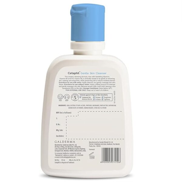 Cetaphil Gentle Skin Cleanser FaceWash 125ml - Image 4