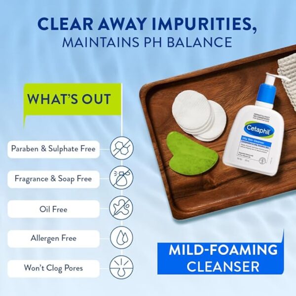 Cetaphil Oily Skin, Face Wash 250ml - Image 4