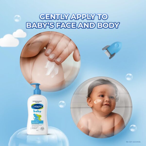 Cetaphil Baby Daily Lotion, White, 400 ml - Image 2