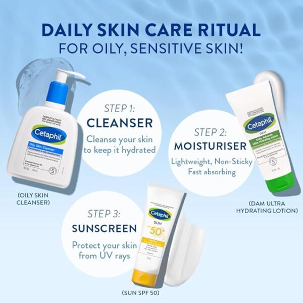 Cetaphil Oily Skin, Face Wash 250ml - Image 3