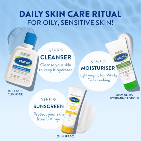 Cetaphil Oily Skin Cleanser Face Wash 125 ml - Image 4