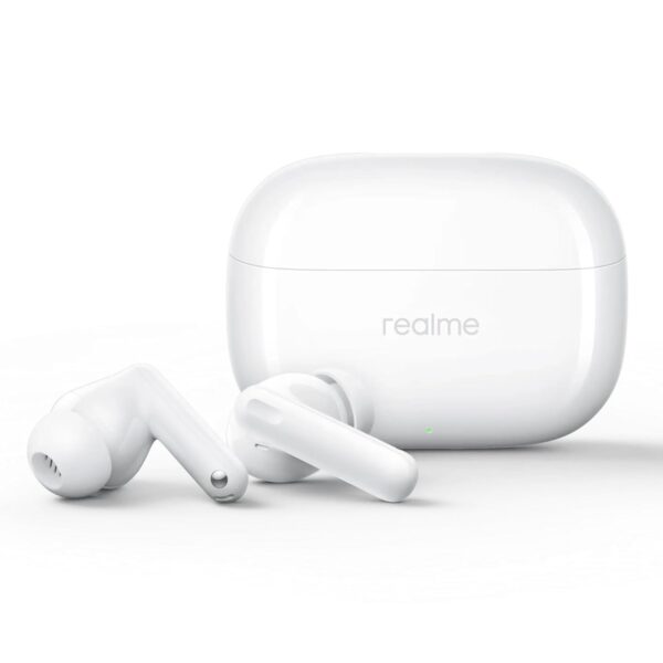 realme Buds T310: 46dB Hybrid ANC, 360° Audio, 40Hrs Battery, Fast Charging (Agile White) - Image 2