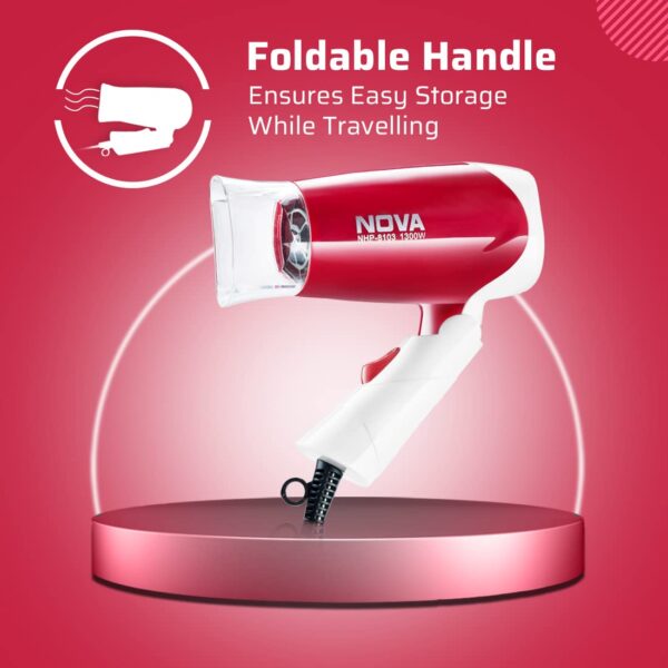 Nova NHP-8103 1300 W Hot & Cold Hair Dryer - Image 3