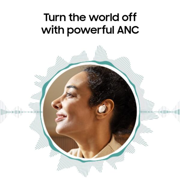 Samsung Galaxy Buds FE: ANC, Enriched Bass, Ergonomic Design, 6-21 Hrs Playtime (Graphite) - Image 3