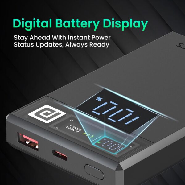 Portronics Luxcell MagClick 10k - 10000mAh Magnetic Wireless Power Bank - Image 2