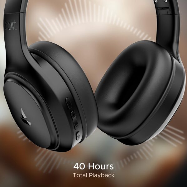 boAt Rockerz 430 Bluetooth Headphones, - Image 4